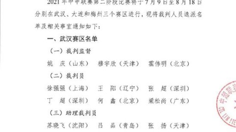 2021赛季中甲联赛第二阶段分组直接决定了各队在整个赛季的走势与最终命运。基于第一阶段的战绩，18支球队重新落位，在梅州、武汉与大连三大赛区开启新的较量。以下为第二阶段完整分组情况