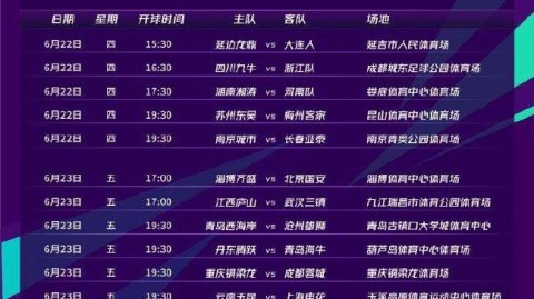 6月赛程，亮相足协杯