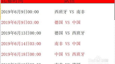 2024年足球世界杯赛程时间表