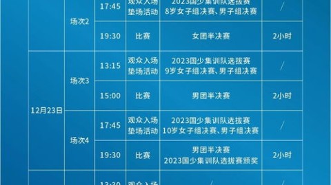 2024年今晚乒乓球决赛赛程深度前瞻