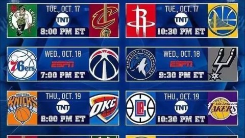 2025-26 NBA赛季赛程全景前瞻，揭幕詹库大战引爆新纪元，湖人火箭圣诞鏖战书写恩怨续篇