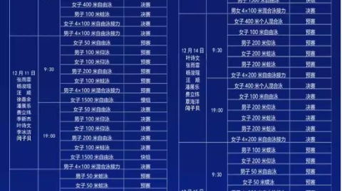 2023年大型赛事安排