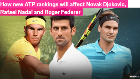 ATP网球积分排名更新 & 英超专属热词解析