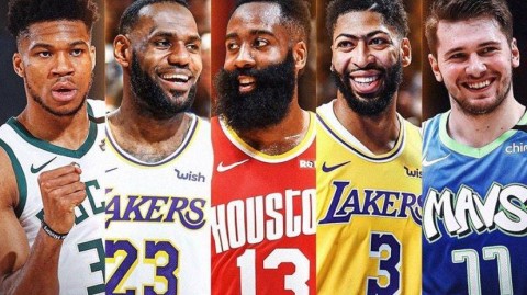 2020赛季NBA最佳阵容，詹皇浓眉领衔，中生代全面崛起