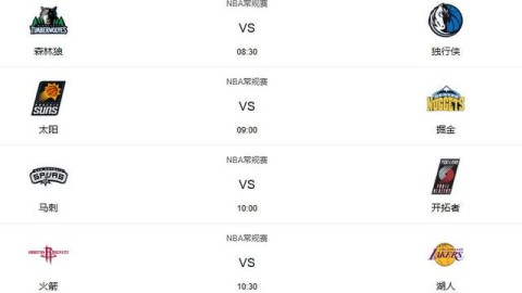 2025-26赛季NBA赛程一览与在线观看全指南